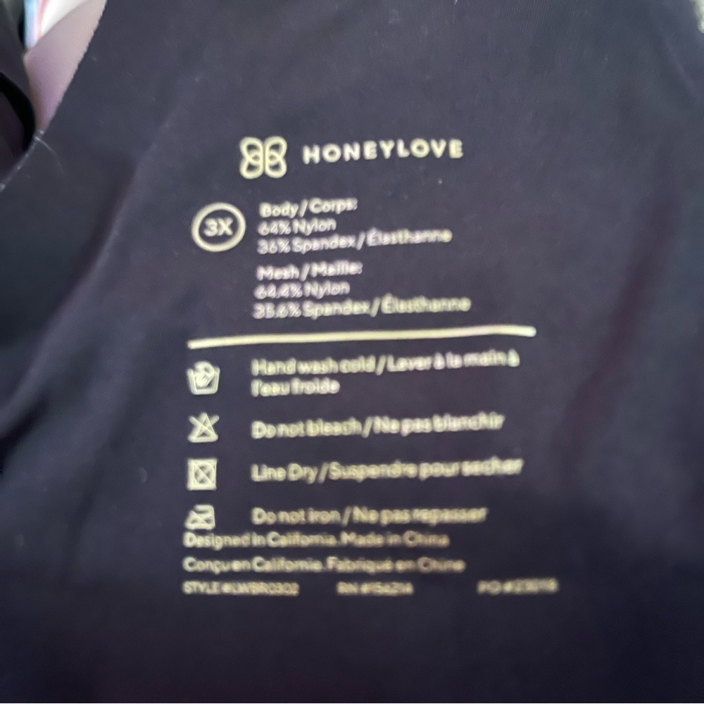 Honeylove Black Crossover Bra - Picture 6 of 6